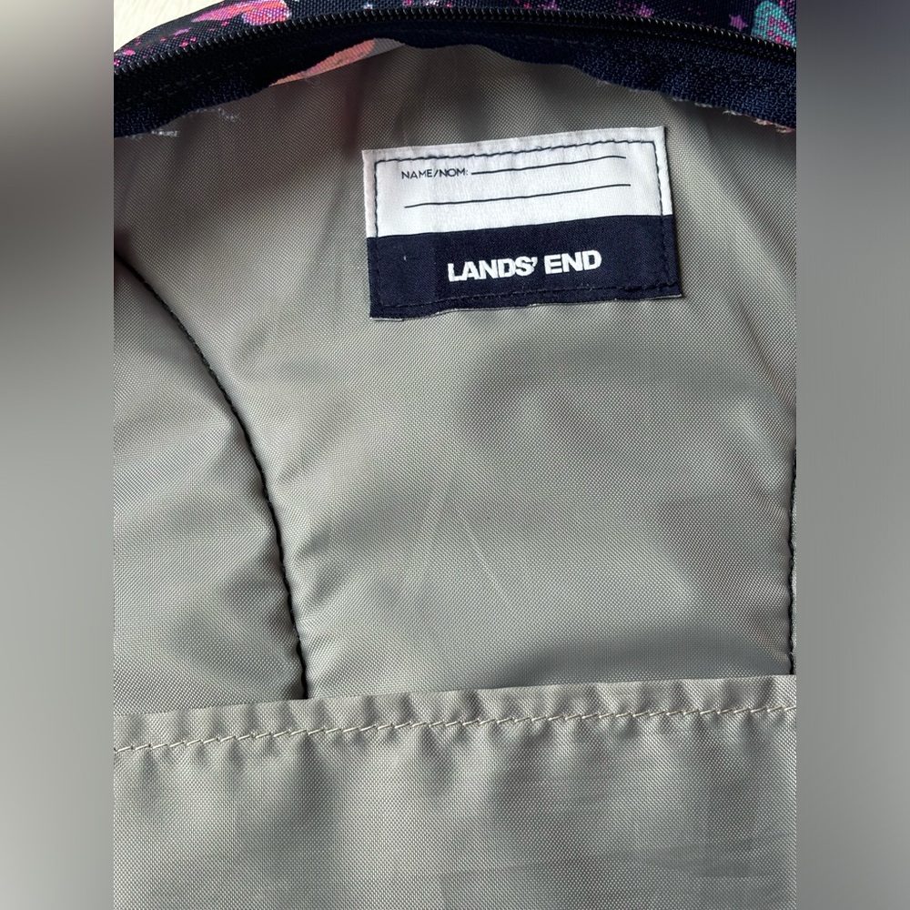 Lands’ End Butterfly Backpack Dark Blue - Picture 7 of 13